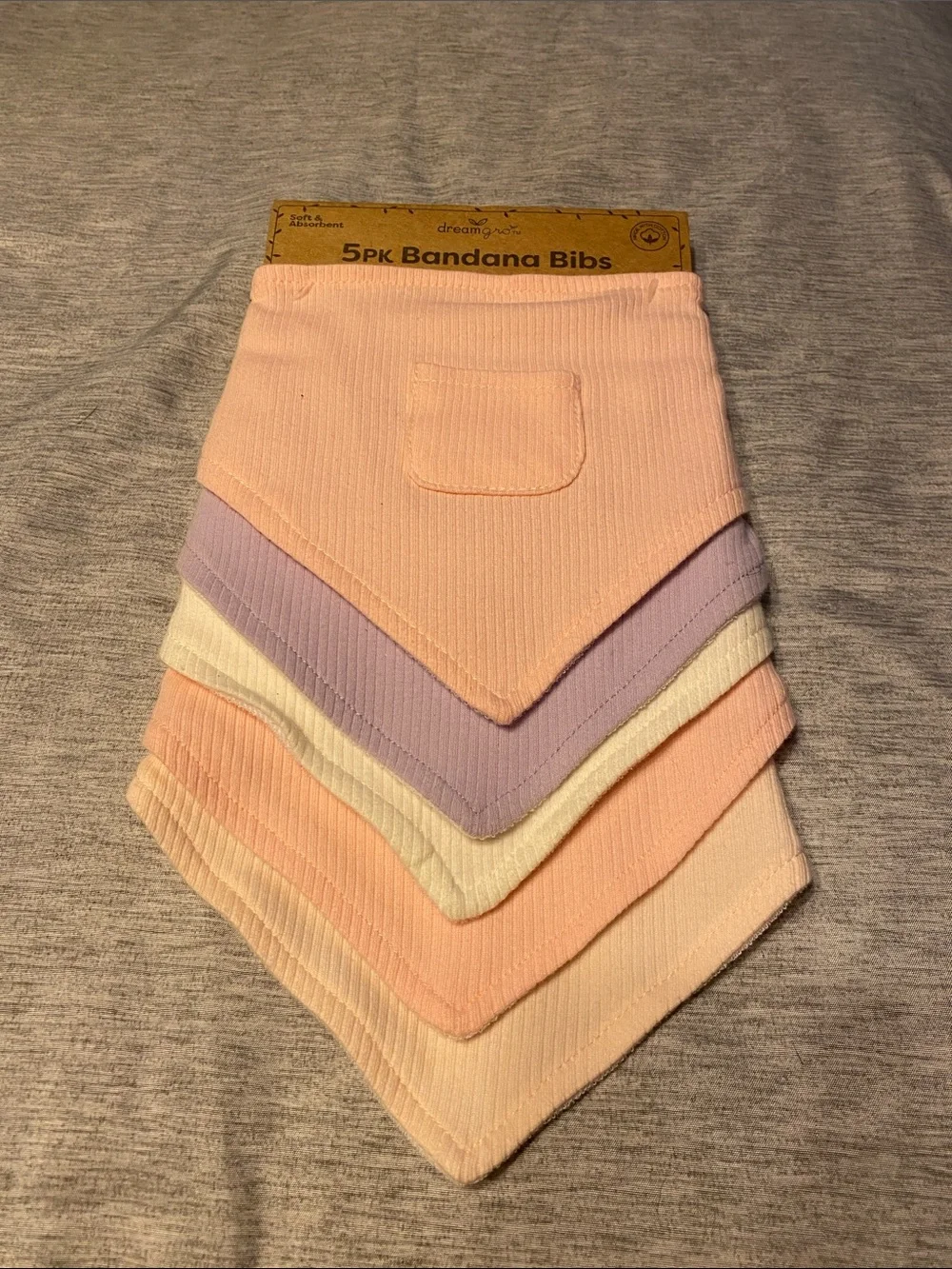 Carter's Child of Mine & Dreamgrow Baby Girl Bibs LOT NWT